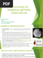 Applications of Numerical Methods Matlab