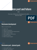 Restcomm Past and Future: Overview of Restcomm Development For 2015 Restconn 2015