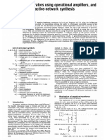 Antoniou Realisation of Gyratqrs Using Operational Amplifiers