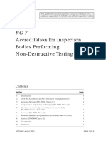 Accreditation For Inspection Bodies Performing NDT - United Kingdom - RG7