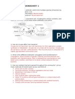 Antibiotic Resistance ANSWERS To WORKSHEET 1