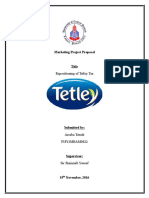 Praposal of Tetley Tea