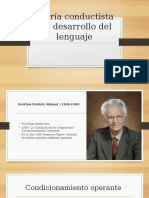 Teoria Conductista Del Desarrollo Del Lenguaje