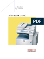 Ricoh Aficio 3224c Copier Brochure