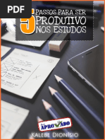 5 Passos para Ser Produtivo Nos Estudos