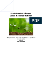 Plant Growth & Changes Grade 4 Science Unit Plan