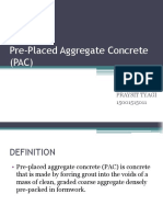 Pre-Placed Aggregate Concrete (PAC)