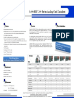 A400 A800 A1200 Series Analog Card Datasheet PDF