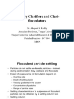 Water and Wastewater Treatment: Primary Clarifiers and Clariflocculators