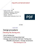 Isolated Footing With Axial Load and Moment