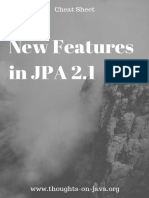 Cheat Sheet - New Features in JPA 2.1