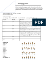 American Sign Language Level 2