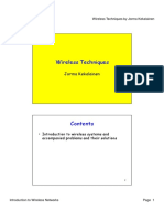 Wireless Techniques - Introduction To Wireless Networks