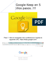 Usar Google Keep en 5 Sencillo Pasos