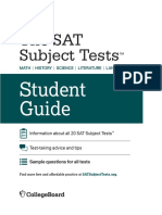 Sat Subject Tests Student Guide