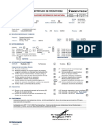 Certificado de Operatividad de Instalaciones Internas de Bodytech Surco