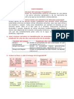 Cuestionario Actividades Tamizaje Fitoquímico