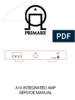 Primare A-10 2x50w Integrated Amplifier 2001 SM