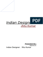 Indian Fashion Designer: Ritu Kumar