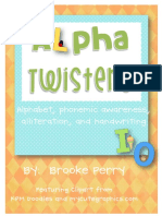 Alpha Twisters Alphabet Activities