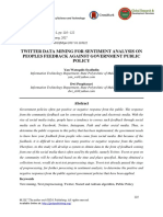 Twitter Data Mining For Sentiment Analysis On Peoples Feedback Against Government Public Policy