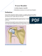 Frozen Shoulder (Revision)