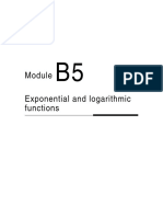 B 5 Exponential and Logarithmic Functions