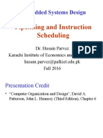 Embedded Systems Design: Pipelining and Instruction Scheduling