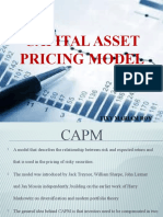 Capital Asset Pricing Model: Tixy Mariam Roy