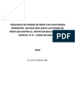 Resiliencia en Padres de Niños Con Capacidades Diferentes