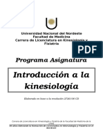 Introducción A La Kinesiologia