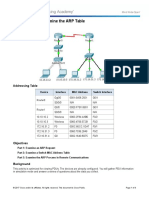 5.3.2.8 Packet Tracer - Examine The ARP Table