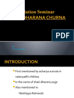 Formulation Seminar Shaddharana Churna: by Dr. Deepti Patil