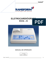 Eletrocardiógrafo Ecg - 6 - Manual de Operação - 1-518-028 Rev. I - Jun07