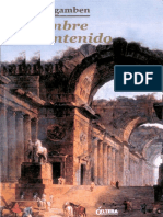 Giorgio Agamben El Hombre Sin Contenido PDF