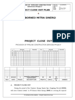 PT Borneo Mitra Sinergi: Project Close Out Plan