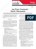 Drinking Water Treatment: Shock Chlorination