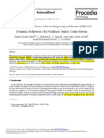 Dynamic Behaviour of A Nonlinear Gantry Crane System: Sciencedirect