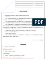 Atividade de Interpretacao Arabe e o Vizinho 4º Ano Resposta