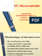 The 8051 Microcontroller: Prepared By, R-Thandaiah Prabu M.E., Lecturer - ECE