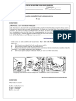 Avaliação Diagnóstica de Língua Inglesa 9 Ano