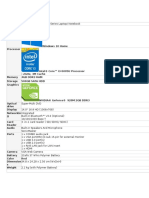 Laptop Specs