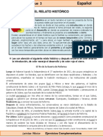 6to Grado - Español - El Relato Histórico