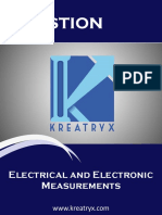 Kuestion: Electrical and Electronic Measurements