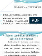 Sejarah Perkembangan Pendidikan 