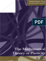 The Mathematical Theory of Plasticity by R Hill