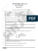 NTSE STAGE II 2011-12: Sat Paper Solution