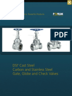 DSI Cast Steel Carbon and Stainless Steel Gate, Globe and Check Valves