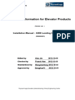 Installation Manual - S200 Landing Door System