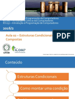 Aula02 - Estrutura Condicional Simples e Composta